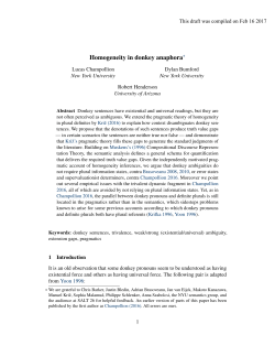 Homogeneity in donkey anaphora