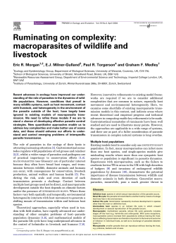 Ruminating on complexity: macroparasites of wildlife and livestock