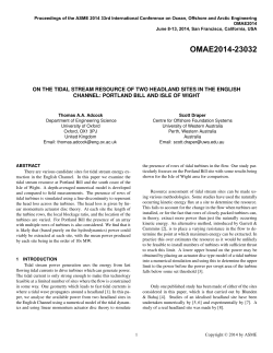 On the tidal stream resource of two sites in the English Channel