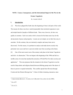 Causes, Consequences, and the International Impact of the War in
