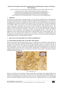 2.1 St Petersburg and others cities in the 18th -19th centuries