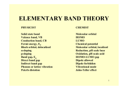 ELEMENTARY BAND THEORY