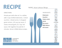 Quick Healthy Meals - January 2016