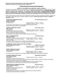 Si desea tener este mensaje taducido en espanol llame al #803-7770