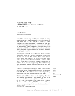 fairy tales and - Association for Transpersonal Psychology
