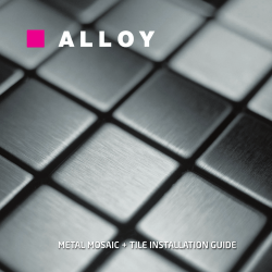 ALLOY Tile Installation Guide and