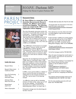 newlsetter1 - Parent Project Muscular Dystrophy