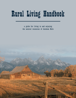 The Rural Living Handbook - Teton Conservation District