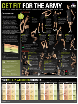 G ET FIT FOR THE ARMY