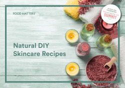 Natural DIY Skincare Recipes