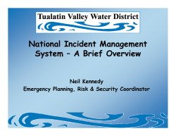 National Incident Management System &ndash; A Brief Overview