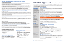 Freshman Applicants