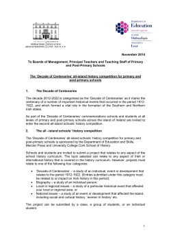 Decade o - Department of Education and Skills