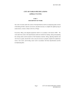city of fargo specifications asphalt paving