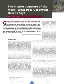 The Interior Structure of the Moon: What Does Geophysics Have to