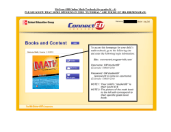 McGraw-Hill Online Math Textbook (for grades K &ndash; 6) PLEASE