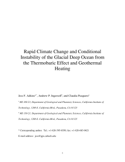 Rapid Climate Change and Conditional Instability of