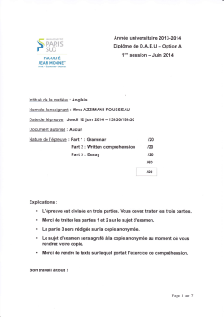 Part3:Essay - Facult&eacute; Jean Monnet