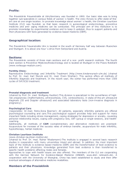 Profile: Geographical location: Sections