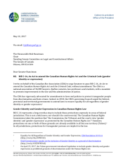 Bill C-16, An Act to amend the Canadian Human Rights Act and the