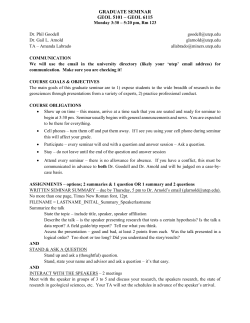 HWR (Course #) &ndash; Isotope Tracers in Hydrogeology (3 units)