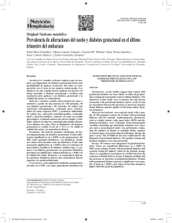 Prevalencia de alteraciones del sue&ntilde;o y diabetes