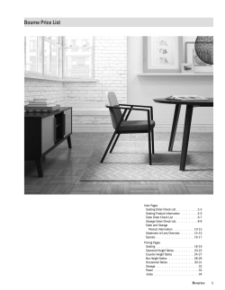 Bourne Price List