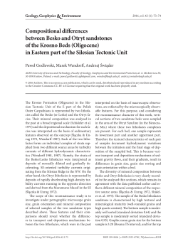 Compositional differences between Besko and Otryt sandstones of