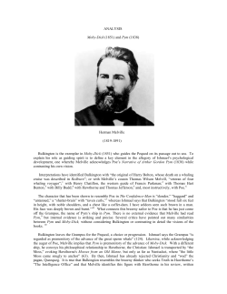 ANALYSIS Melville, Herman Moby Dick (1851) analysis in detail