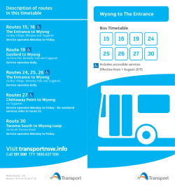Route 26 Timetable