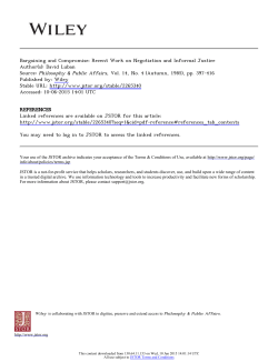 Bargaining and Compromise