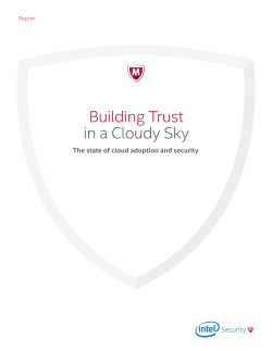 Building Trust in a Cloudy Sky Report
