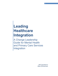 Leading Healthcare Integration - National Council for Behavioral