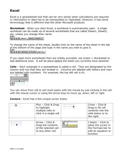 Excel is a spreadsheet tool that can be very handy when