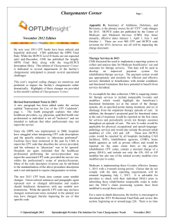 Chargemaster Corner - Optum360Coding.com