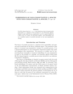 Embeddings of non-commutative $L_p
