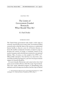 The Limits of Government-Funded Research