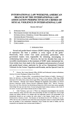 international law weekend, american branch of the