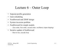 Lecture 6 &ndash; Outer Loop
