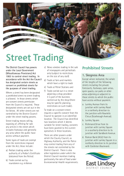 Street Trading - East Lindsey District Council