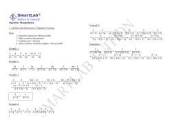Algebra Manipulation