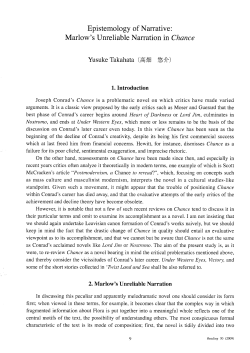 Marlow`s Unreliable Narration in Chance