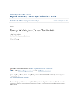 George Washington Carver: Textile Artist