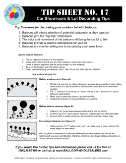 Balloon Decorating Tip # 17