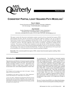 Consistent Partial Least Squares Path Modeling