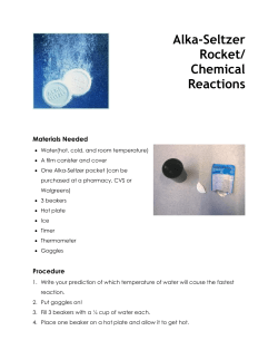 Alka-Seltzer Rocket/ Chemical Reactions