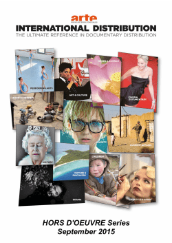 HORS D`OEUVRE Series September 2015