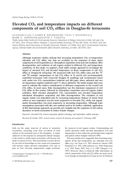 Elevated CO2 and temperature impacts on different components of