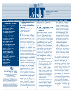 Offshore Outsourcing of PHI Processing: Is it Permitted Under HIPAA