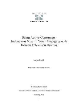 Being Active Consumers: Indonesian Muslim Youth Engaging